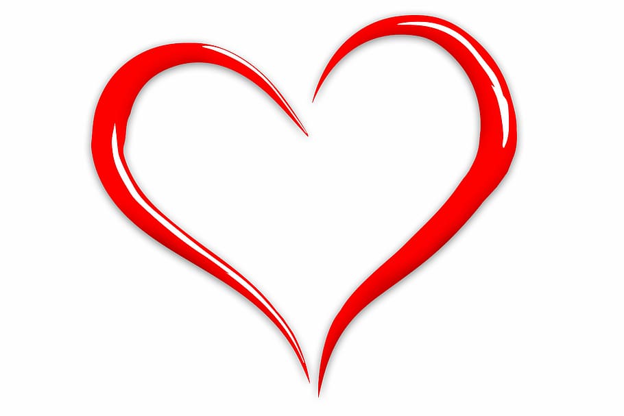corazón rojo, amor, corazón, romance, romántico, diseño, san valentín, forma de corazón, rojo, día de san valentín - fiesta