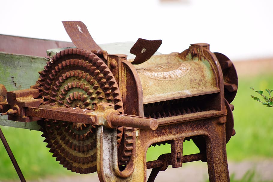 press, mill, rust, old, agriculture, antiquity, vine, wheel, fruit, excerpt