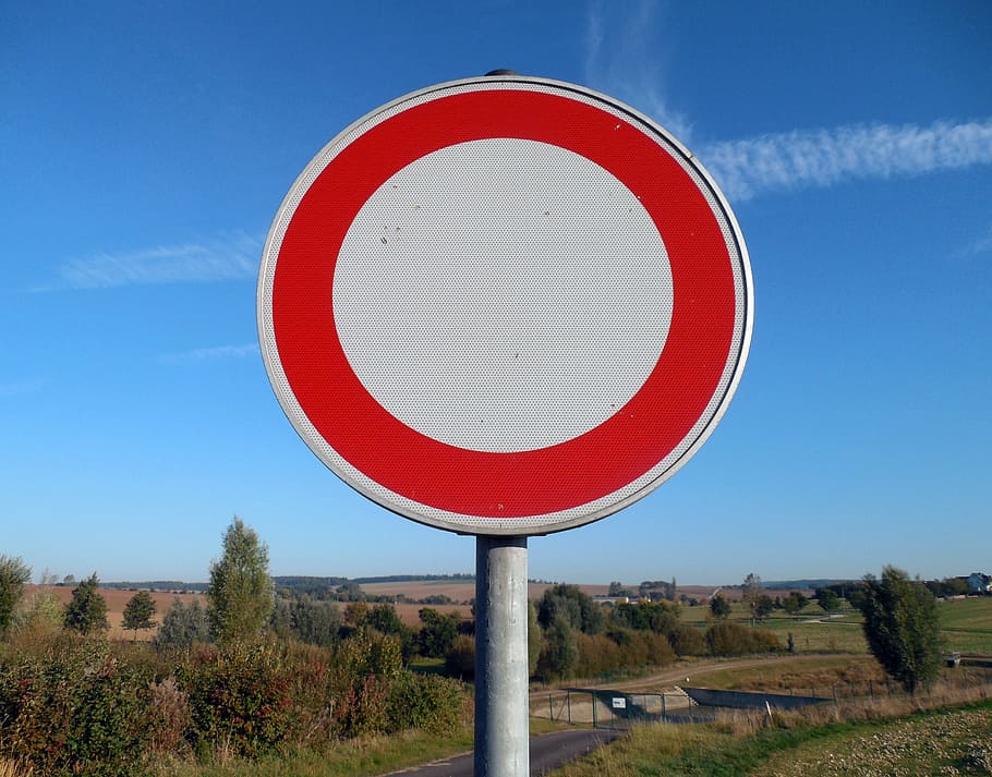 white, black, stop, street signage, shield, prohibitory, prohibited, transit, traffic sign, note