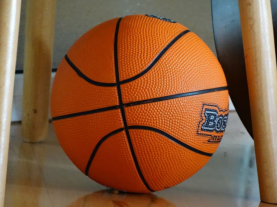 ball, basket-ball, orange, orange color, basketball - sport, basketball - ball, sport, court, close-up, indoors
