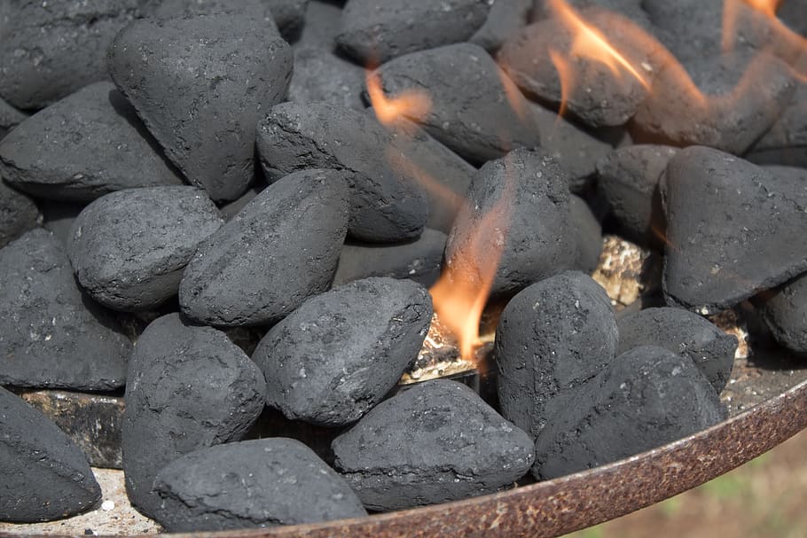Fuego, barbacoa, carbón, fuego - fenómeno natural, llama, quema, calor - temperatura, cenizas, ardor, naturaleza