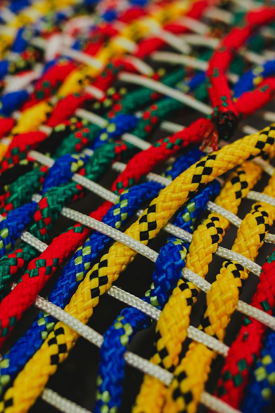 coloridas cadenas entrelazadas, Colorido, cadenas, fondo, hilo, cordón, trenza, tejido, textil, encaje