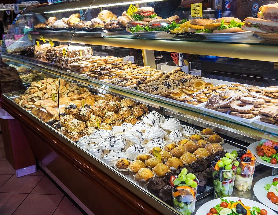 bakery, florence, italy, dessert, food, sweets, choice, retail, variation, food and drink - Pxfuel