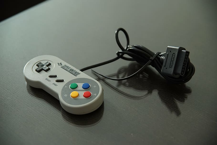 snes controller, gray, pad, video game, play, controller, nintendo, switch, snes, nes