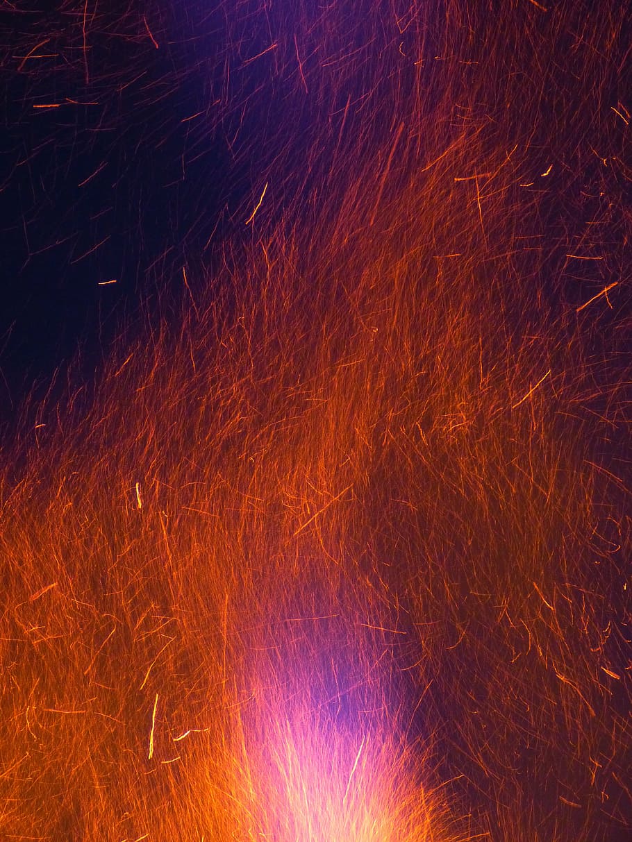 untitled, fire, radio, spark fire, geiss, blaze flame, burn, heat - temperature, abstract, red