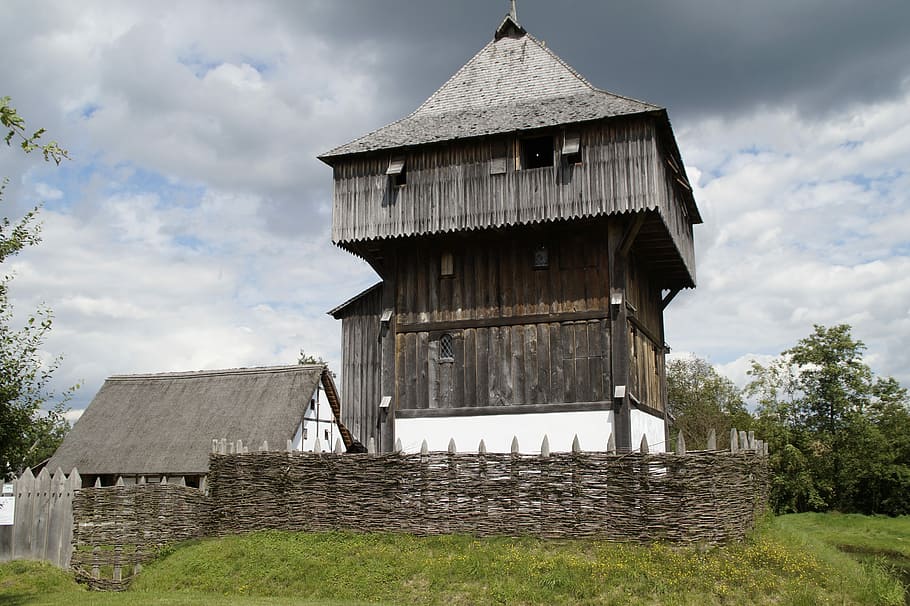 Bach, Ksatria, Kastil, bach ritterburg, ksatria kastil, jarum bawah, abad pertengahan, kastil kayu, menara, kanzach