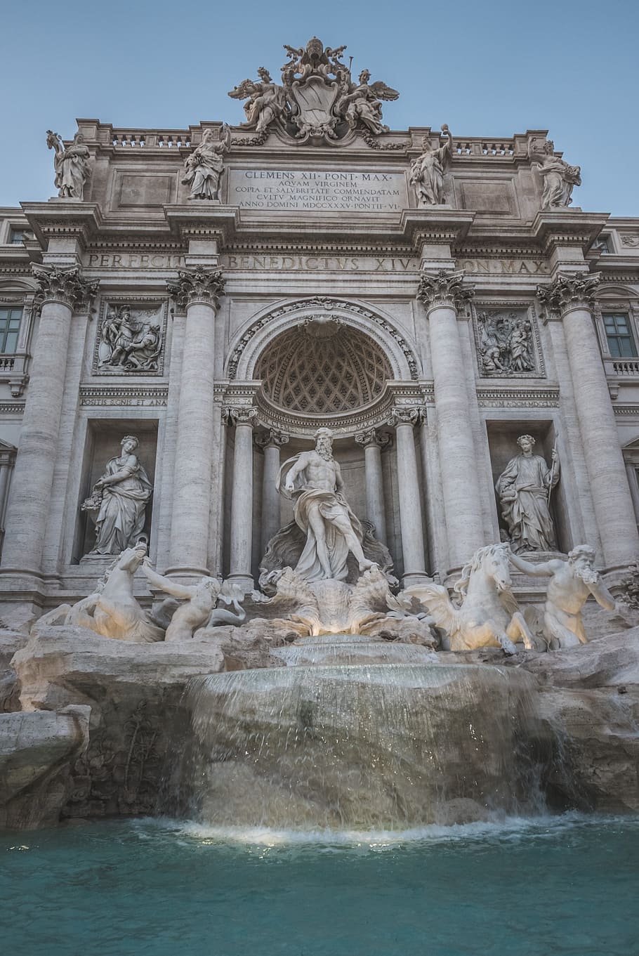 trevi's fountain, monument, italy, fountain, rome, ancient, city, famous, italian, trevi