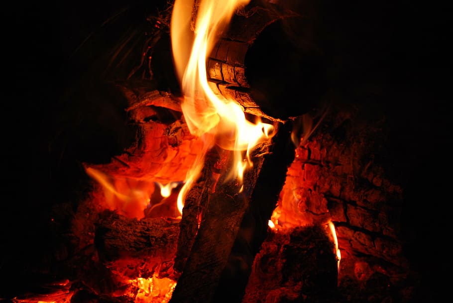 fuego, departamento de bomberos, extinción, bomberos, quema, fuego - fenómeno natural, llama, calor - temperatura, naturaleza, noche
