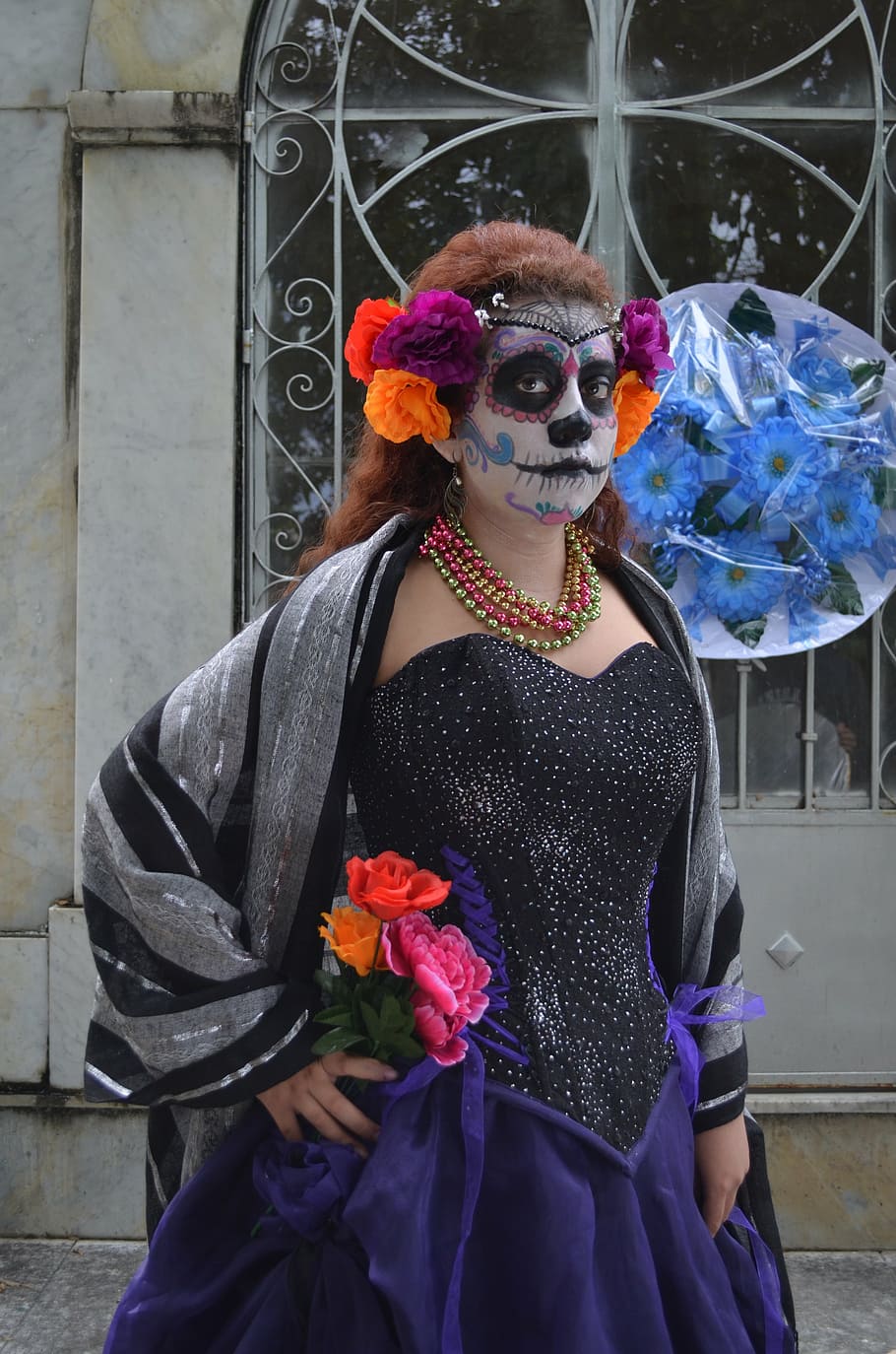 catrina, mexico, popular festivals, day of the dead, skeleton, women, tradition, halloween, diademuertos, one person