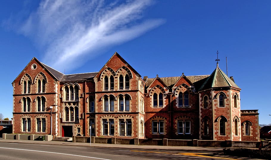 Cranmer Center, originalmente, Christchurch, High School, arquitectura, fotografía, concreto, casa, estructura construida, exterior del edificio