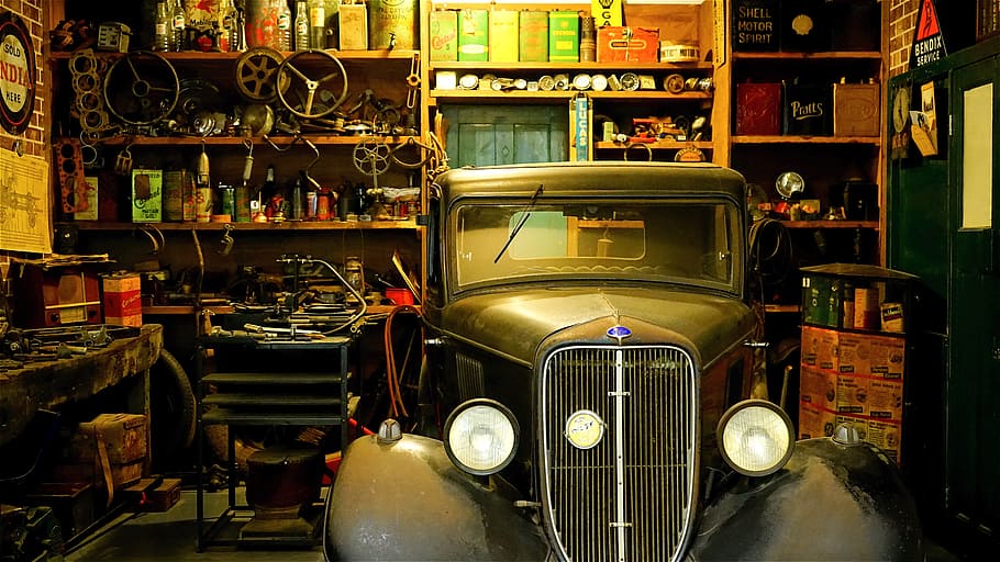 black, car, garage, workshop, mechanic, auto, service, repair, maintenance, vehicle