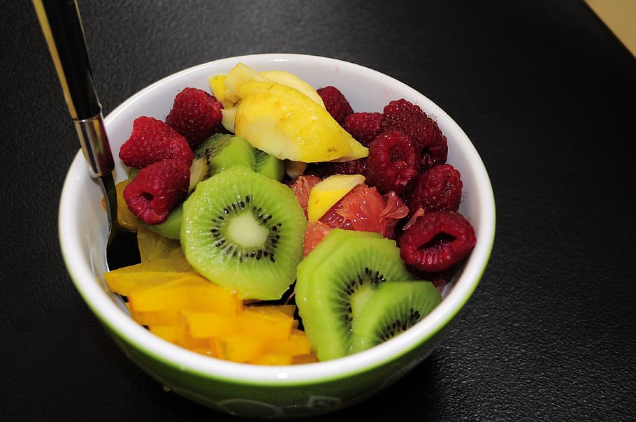 buah-buahan asam, kiwi, jambu biji, grapefruit, raspberry, makan sehat, makanan, makanan dan minuman, buah, kiwi - buah