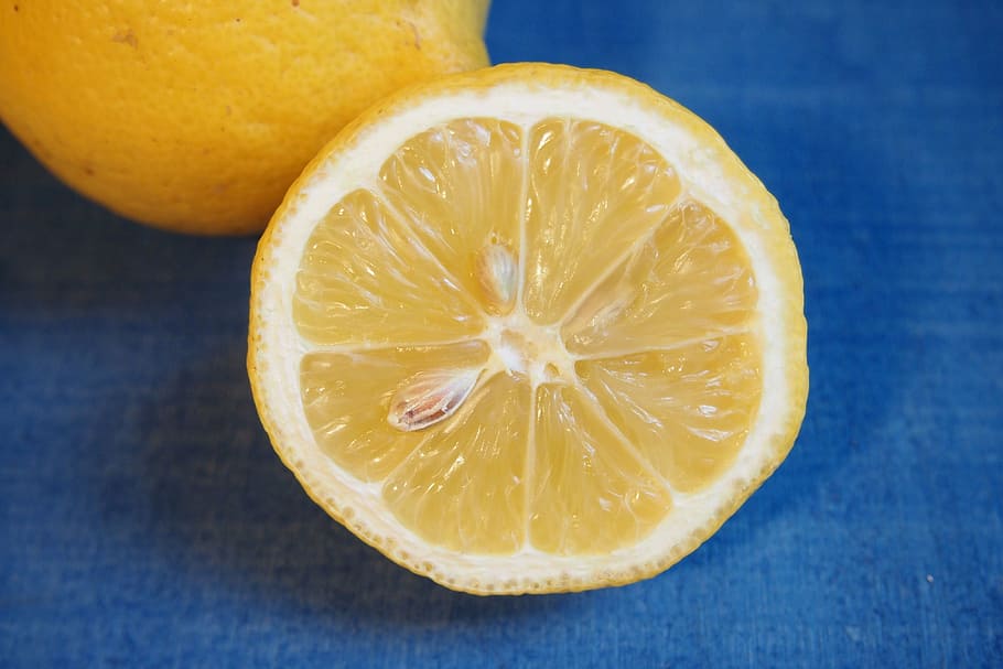 lemon, half of lemon, yellow, fruit, sour, citrus fruit, food and drink, food, healthy eating, freshness