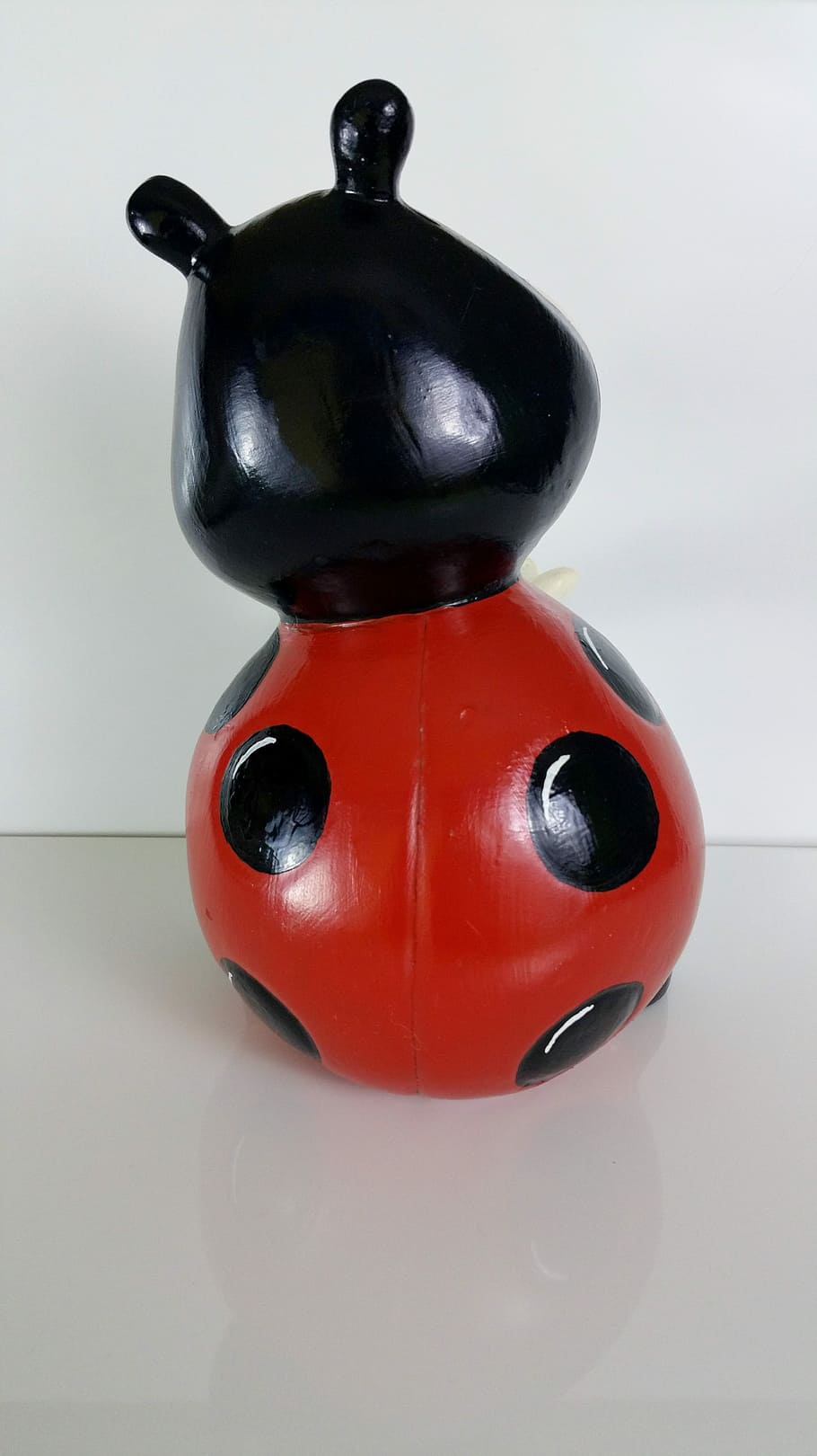 Ladybug, Sweet, Lucky, funny, lucky ladybug, ceramic, red, close-up, indoors, day