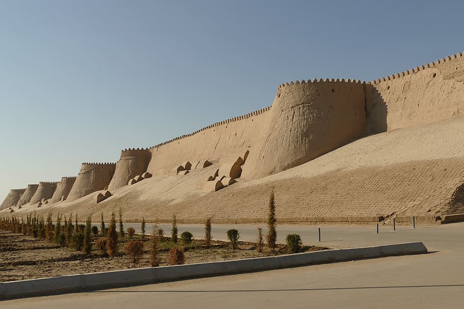 uzbequistão, chiva, centro histórico, ichankala, historicamente, arquitetura, xiva, local do patrimônio mundial, ásia central, unesco