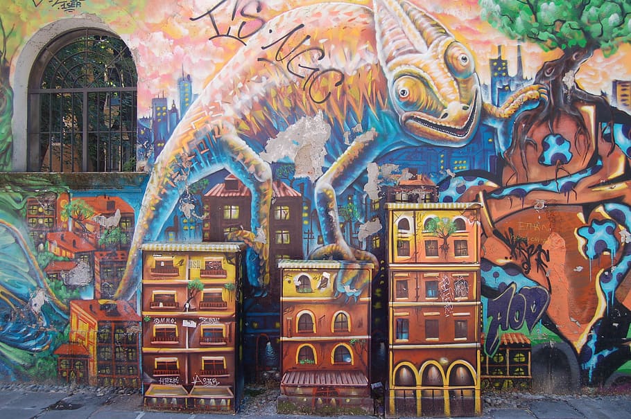 Arte de rua, Milão, arte, desenho, foto, grafite, itália, pintura, domínio público, parede