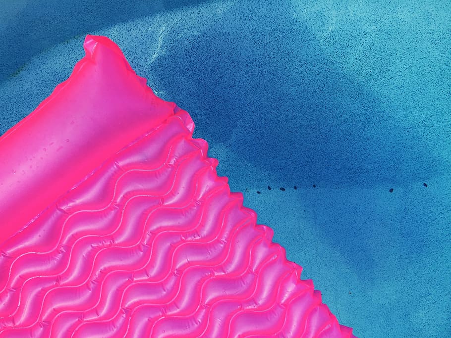 art, bright, color, design, empty, floater, floating, inflatable, pattern, pink