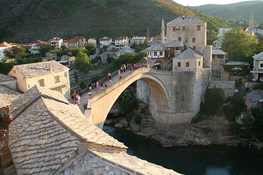 Jembatan Tua, Mostar, Ottoman, jembatan ottoman, bosnia dan herzegovina, sungai neretva, arsitektur, jembatan - struktur buatan manusia, struktur yang dibangun, koneksi