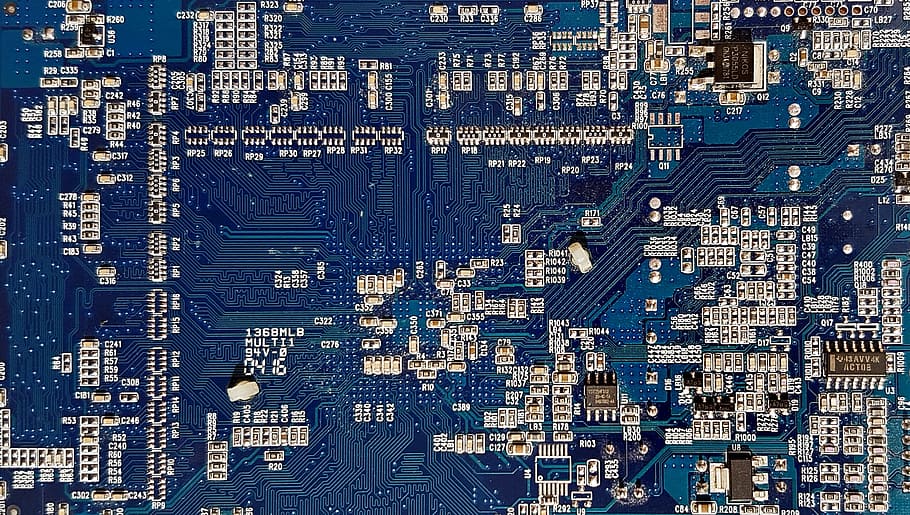 computer, a printed circuit, motherboard, pc accessories, technology, computer chip, backgrounds, full frame, connection, city