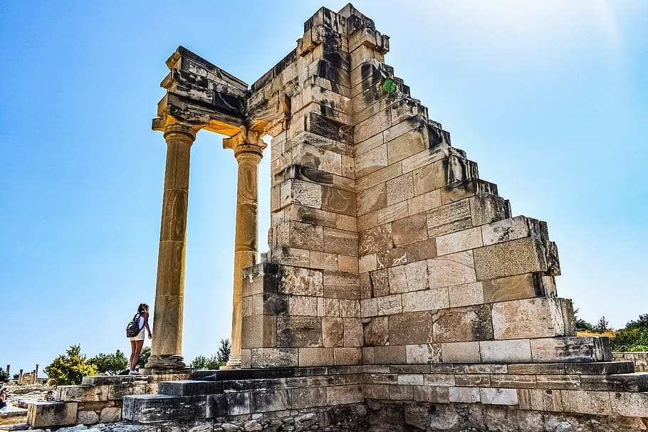 cyprus, apollo hylates, sanctuary, ancient, greek, historic, mediterranean, architecture, archaeological, history