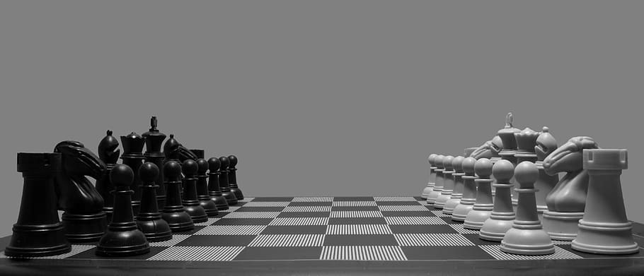 blanco, negro, juego, ajedrez, piezas de ajedrez, tablero de ajedrez, estrategia, peón - Pieza de ajedrez, rey - Pieza de ajedrez, caballero - Pieza de ajedrez