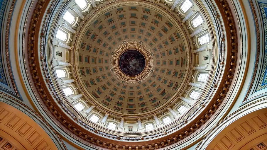 Dome, Madison, Wisconsin, Architecture, madison, wisconsin, building, capital, tourism, indoors, built structure