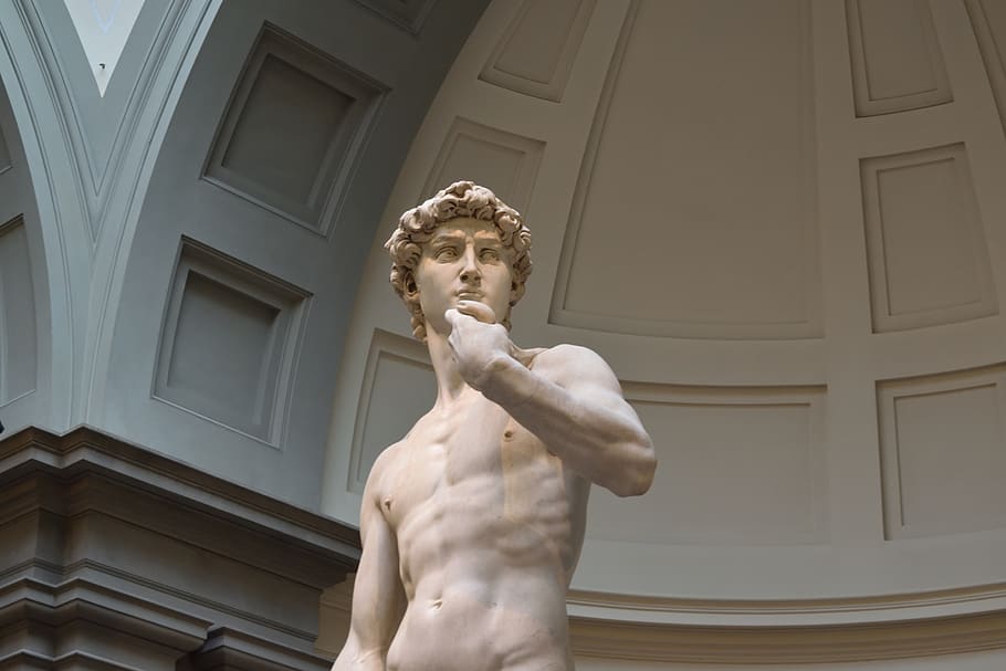 florence, david, italy, statue, michelangelo, sculpture, tuscany, architecture, art and craft, human representation