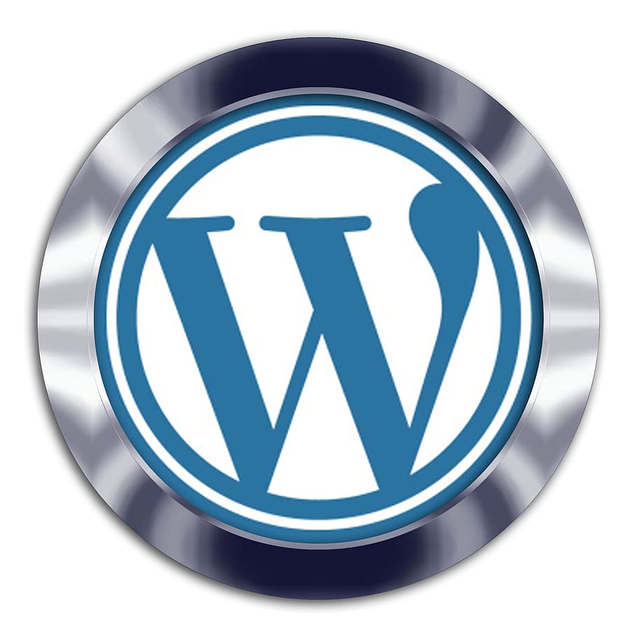 wordpress, media sosial, blog, situs web, komunikasi, simbol, biru, latar belakang putih, tanda, potong