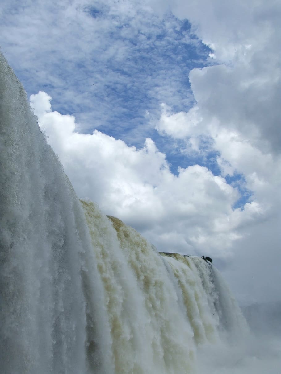 angel falls, iguazu, waterfall, brazil, water power, force of nature, nature, niagara Falls, water, iguacu Falls