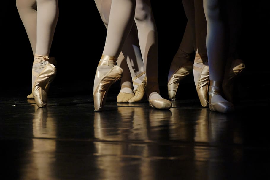 low, angle photography, people, ballet suit, shoes, person, dancing, ballerina, ballet, dancers