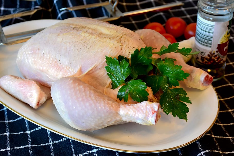 chicken, poultry, raw, food, food and drink, freshness, ready-to-eat, table, close-up, indoors