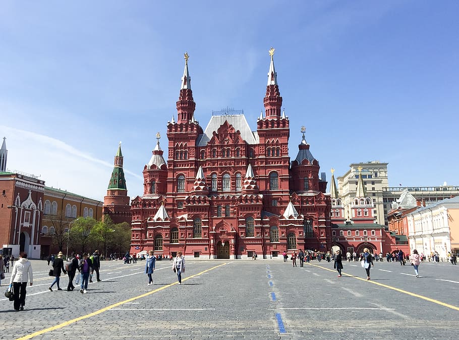moskow, kotak merah, pelayaran sungai, rusia, modal, ruang, pariwisata, tempat menarik, tengara, bangunan bersejarah