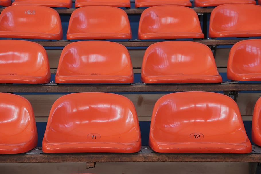 sit, bucket seats, grandstand, viewers, audience, sport, football stadium, watch, series, seats
