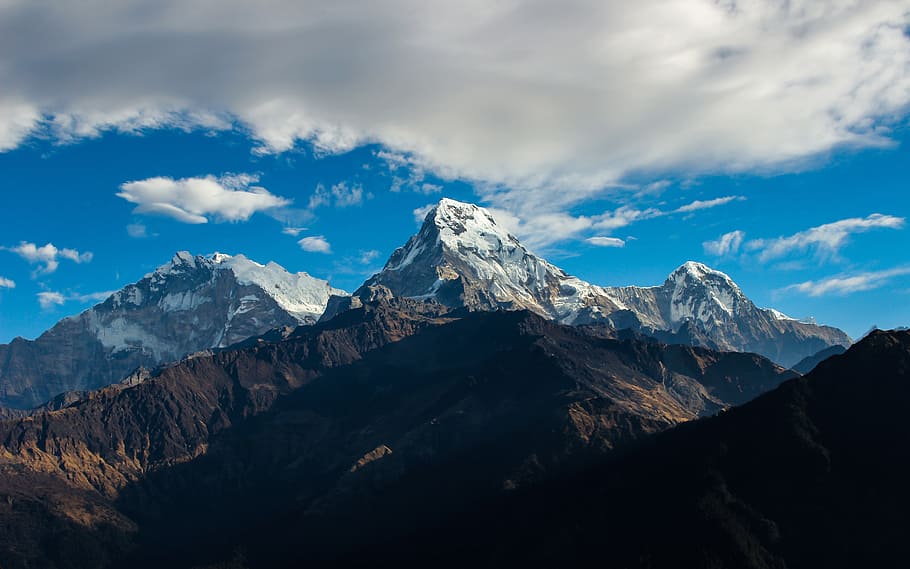 風景写真, 山, ヒマラヤ, 旅行, 風景, ピーク, アジア, 範囲, 観光, ネパール