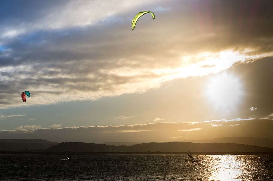 kite surfing, kite, exmouth, sport, water, extreme, wave, board, kite surf, kite surfer
