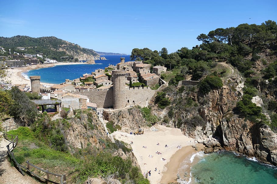 costa brava, spain, landscape, sea, coastal landscape, tourism, catalonia, mediterranean, bay, beach