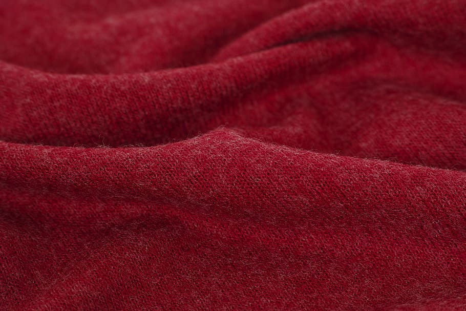 red, fabric, textile, macro, detail, cotton, design, horizontal, nobody, yarn