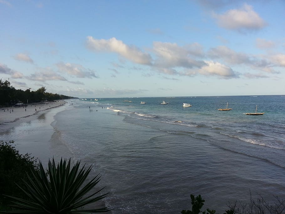Diani Beach, Kenia, Africa, Sand, Ocean, paradise, tropical, resort, idyllic, tranquil