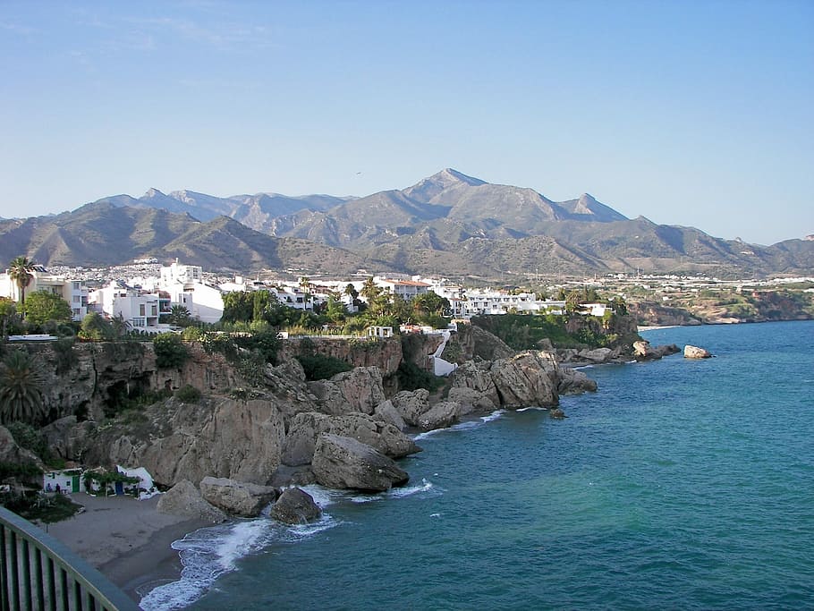 Balcon, De, Europa, Nerja, Andalusia, balcon de europa, costa del sol, spanyol, resort, dek observasi