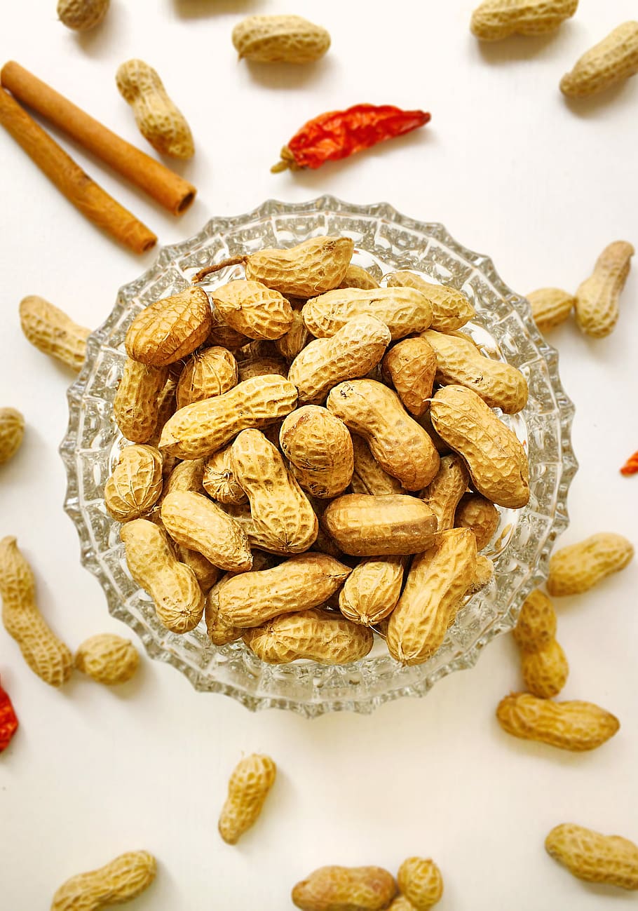 dried salted peanuts, dried, salted, peanuts, nut, nuts, peanut, food, seed, snack