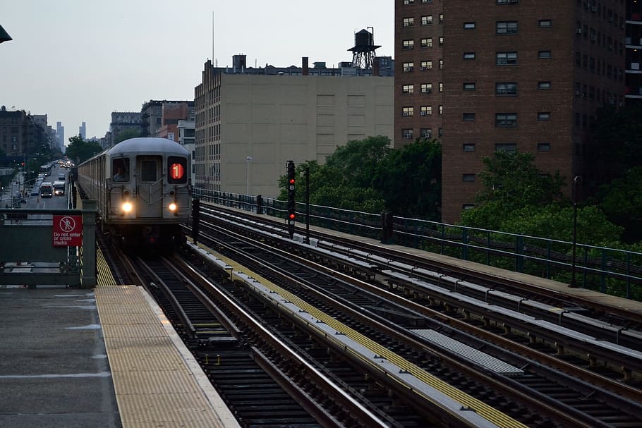 new york, subway, train, 1 train, 125th street, harlem, the l, urban, travel, manhattan