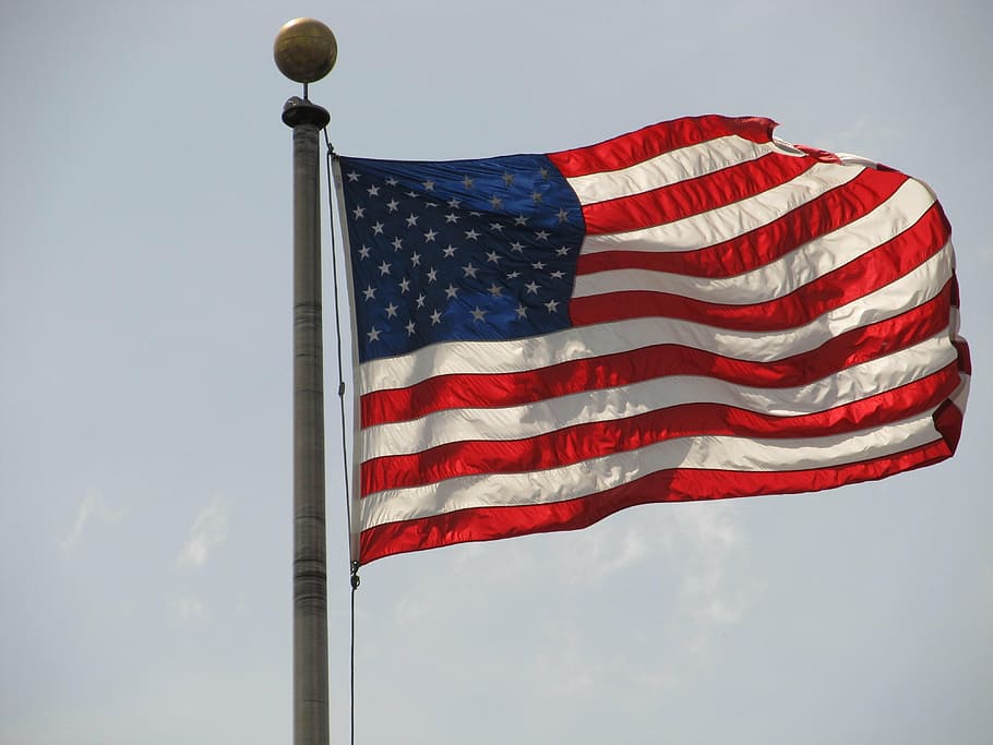timelapsed phot, flag, america, flying, stars and stripes, patriotism, flapping, fluttering, united states, patriotic