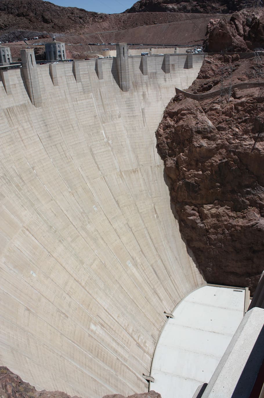 Hoover Dam, Dam, Dam, Nevada, Power, dam, hoover, nevada, power, landmark, rock - object, architecture