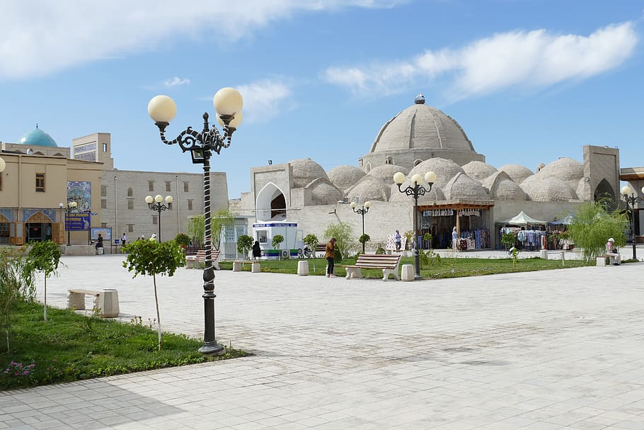 Uzbekistán, Bukhara, arquitectura, cúpula, patrimonio mundial, centro histórico, históricamente, ladrillo, buxoro, sitio del patrimonio mundial