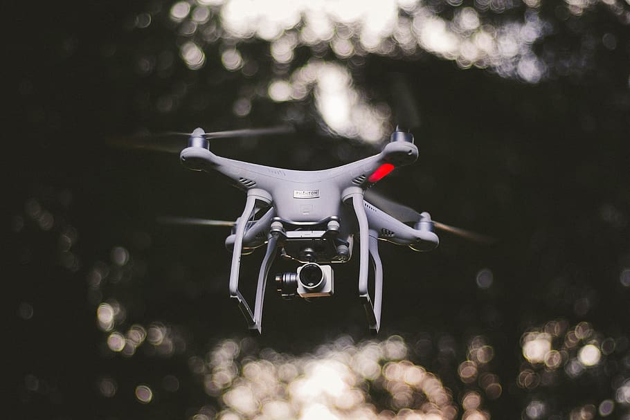 camera, drone, helicopter, photography, blur, bokeh, camera - photographic equipment, technology, surveillance, flying