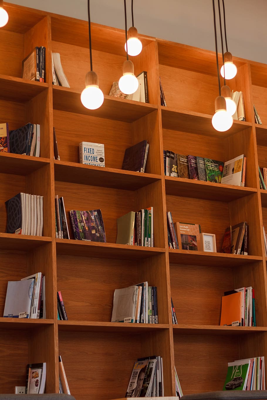 book, shelf, library, school, education, knowledge, light, bulb, bookshelf, publication