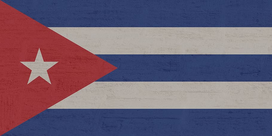 flag of cuba, cuba, flag, star, blue, white, red, star shape, shape, white color