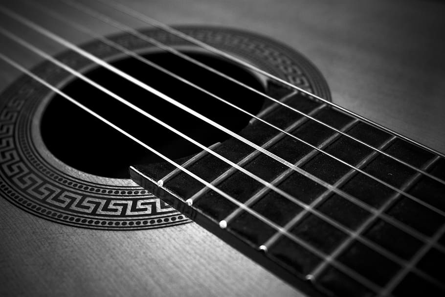 brown acoustic guitar, guitar, music, socket, lad, tool, musical Instrument, acoustic Guitar, fretboard, musical Instrument String