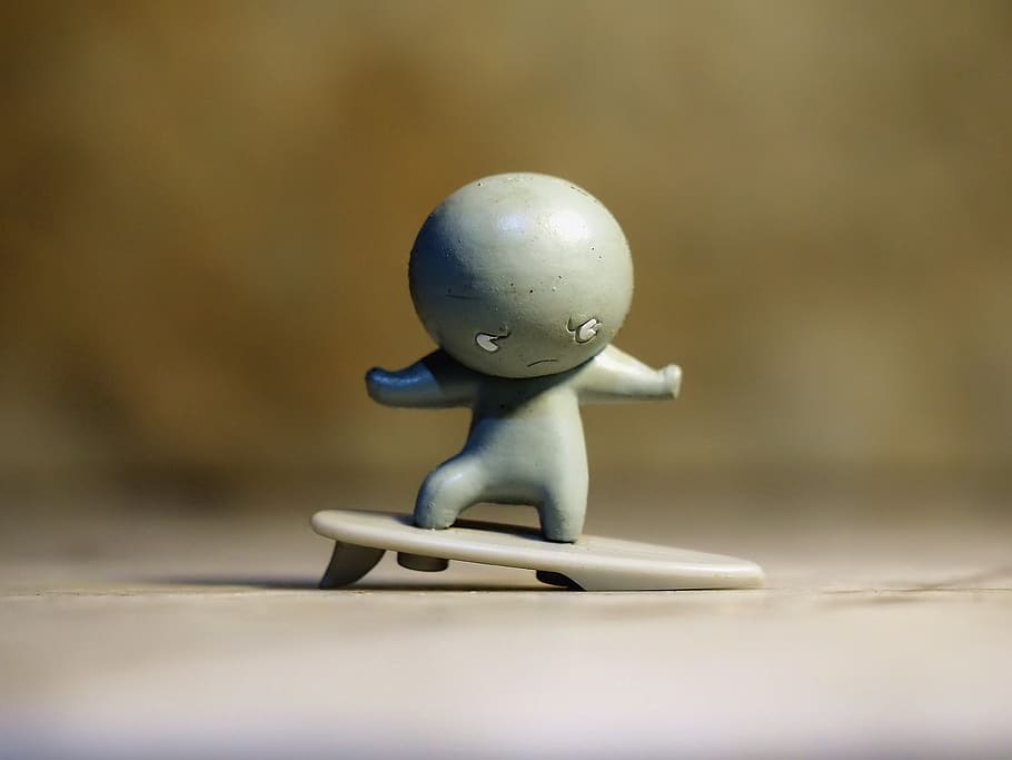 silver surfer, child, kid, toy, small, cute, rubber, painted, plastic, base