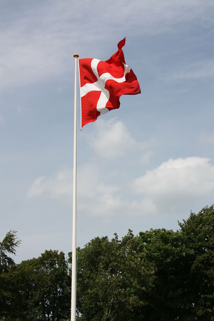 bandera danesa, dannebrog, bandera, danés, dinamarca, cielo, rojo, blanco, cruz, patriotismo